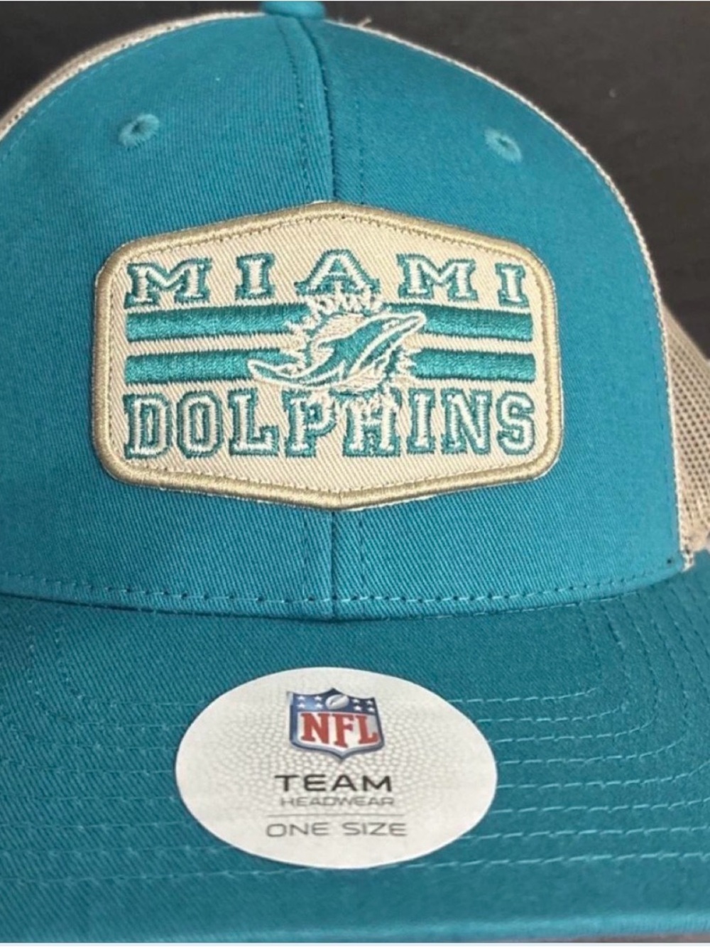 Miami Dolphins Teal Snapback Trucker Hat - NFL Team Headwear